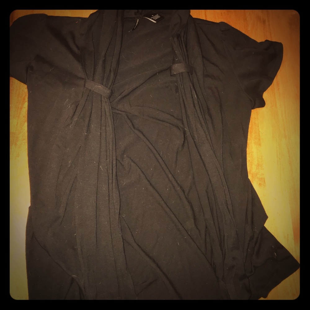 Black cardigan